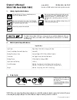 Miller Electric SGA 100 Owner'S Manual предпросмотр