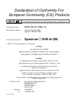 Предварительный просмотр 4 страницы Miller Electric Spectrum 1250 Owner'S Manual