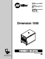 Miller Electric SQUAREWAVE 1000 Owner'S Manual предпросмотр