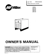 Miller Electric SRH-222 Owner'S Manual предпросмотр