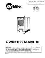 Предварительный просмотр 1 страницы Miller Electric SRS-1000A1 Owner'S Manual