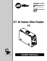 Miller Electric ST 44 Series Owner'S Manual предпросмотр