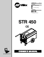 Miller Electric STR 450 Owner'S Manual preview