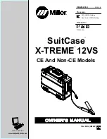 Предварительный просмотр 1 страницы Miller Electric SuitCase X-TREME 12VS Owner'S Manual