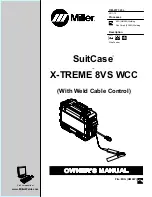 Предварительный просмотр 1 страницы Miller Electric SuitCase X-TREME 8VS WCC Owner'S Manual