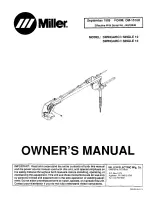 Miller Electric SWINGARC SINGLE 12 Owner'S Manual предпросмотр