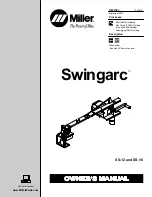 Предварительный просмотр 1 страницы Miller Electric Swingarc Owner'S Manual