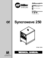 Предварительный просмотр 1 страницы Miller Electric SYNCROWAVE 250 Technical Manual