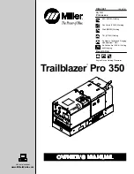 Miller Electric Trailblazer Pro 350 D Owner'S Manual предпросмотр