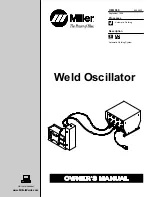 Miller Electric Weld Oscillator Owner'S Manual предпросмотр