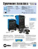 Предварительный просмотр 1 страницы Miller Electric Welding Generator 250 DX Brochure & Specs