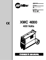 Предварительный просмотр 1 страницы Miller Electric XMC 4000 Owner'S Manual