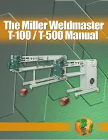 Miller Weldmaster T-100 Manual preview