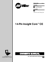 Miller 14-Pin Insight Core CE Owner'S Manual preview