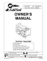 Miller 3000 Owner'S Manual preview