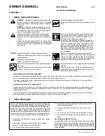 Preview for 1 page of Miller 300360001 Owner'S Manual