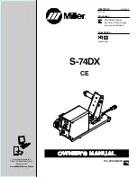 Preview for 1 page of Miller 300618 Owner'S Manual