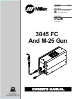 Preview for 1 page of Miller 3045 FC Owner'S Manual