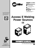 Miller 907439002 Owner'S Manual предпросмотр