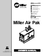 Miller Air Pak Owner'S Manual preview