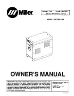 Miller ARC PAK 350 Owner'S Manual preview