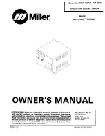 Miller AUTO ARC TIG 50A Owner'S Manual preview