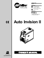 Предварительный просмотр 1 страницы Miller Auto Invision 2 Owner'S Manual