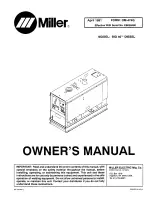 Preview for 1 page of Miller BIG 40 Diesel Owner'S Manual