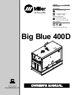 Preview for 1 page of Miller Big Blue 400D Owner'S Manual