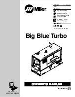 Preview for 1 page of Miller Big Blue Turbo Owner'S Manual