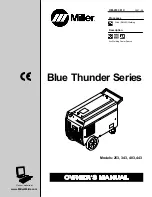 Miller Blue Thunder 253 Owner'S Manual предпросмотр