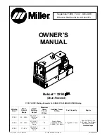 Miller BOBCAT 225G PLUS Owner'S Manual предпросмотр