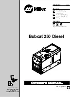 Preview for 1 page of Miller Bobcat 250 Diesel Owner'S Manual