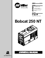 Miller Bobcat 250 NT Owner'S Manual предпросмотр