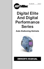 Предварительный просмотр 1 страницы Miller Digital Performance Series Owner'S Manual