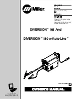 Miller DIVERSION 165 And Owner'S Manual preview