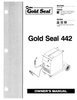 Miller Gold Seal 442 Owner'S Manual preview