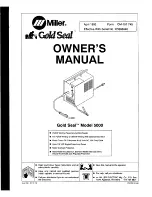 Miller Gold Seal 5000 Owner'S Manual preview