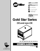 Miller Gold Star 302 Owner'S Manual preview