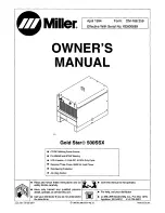 Miller Gold Star 500SSX Owner'S Manual предпросмотр