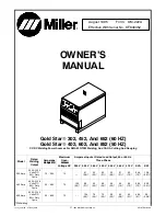 Miller GOLDSTAR 302 Owner'S Manual предпросмотр