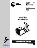 Preview for 1 page of Miller Intellx Pro Owner'S Manual