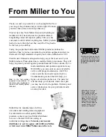 Preview for 2 page of Miller Invision 354MP Owner'S Manual