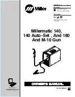 Предварительный просмотр 1 страницы Miller M-10 Owner'S Manual