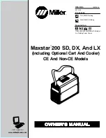 Preview for 1 page of Miller Maxstar 200 DX Owner'S Manual