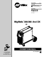 Preview for 1 page of Miller MigMatic 300 Owner'S Manual