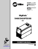 Preview for 1 page of Miller MigMatic S400i Owner'S Manual