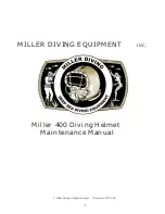 Предварительный просмотр 1 страницы Miller MILLER 400 DIVING HELMET Maintenance Manual