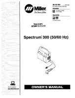 Предварительный просмотр 1 страницы Miller OM-182 Owner'S Manual