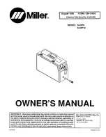 Preview for 1 page of Miller S-32P12 Owner'S Manual